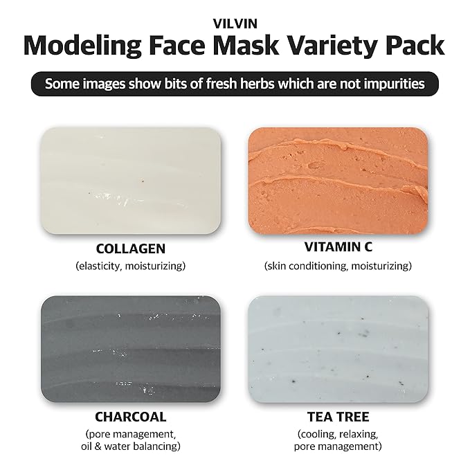 Soothing Modeling Mask - Cooling Peel off Jelly Mask Powder Pack - 2.2 lbs - Face mask skin care for Soothing and Pore Management - Korean Skin Care Set - Modeling pack (Vitamin C)