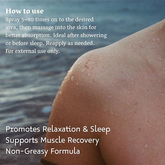 Pure Dead Sea Oil Spray from Jordan - Enriched High Concentration 30% MgCl Topical Oil - Large Magnesium Spray for Feet, Rest, & Sore Muscles (8.45 Fl Oz)