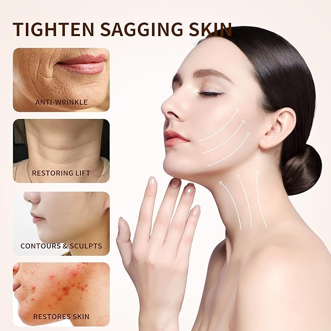 5PCS V Line Lifting Mask, Double Chin Reducer, Chin Mask Strap for Women,Face Slimmer | Nicotinamide Collagen Hydrogel Face Tape With Saussurea & Aloe Vera.Pigment-free & Paraben Free.