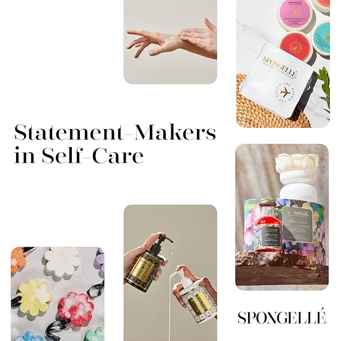 SPONGELLÉ Coconut Verbena Pedi-Buffer with Built-In Cleanser - Exfoliates, Softens & Smooths Feet for a Spa-Like Pedicure Experience, 30+ Uses