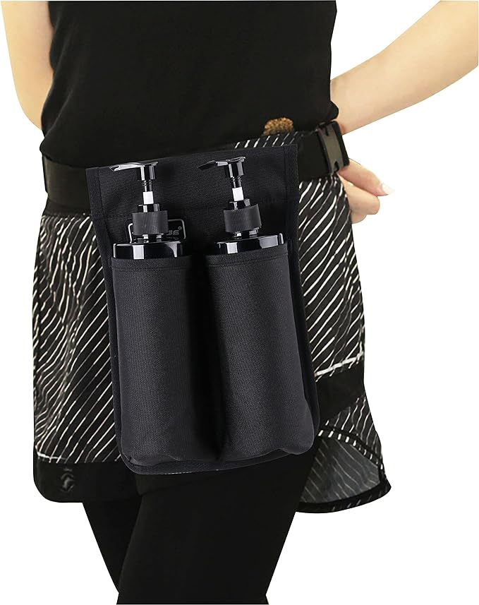 Massage Oil Holster Massage Bottle Bag Lotion Holster Massage Therapist Massage Oil Holster Massage Lotion …(1kd9D-black)