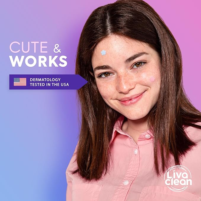 LivaClean 240 CT Cute Pimple Patches for Face w/Salicylic Acid & Tea Tree, Hydrocolloid Acne Patches Cute Flower Pimple Patch for Healing, Adorable Face Stickers, Zit Patch