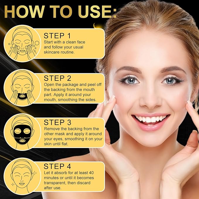 Advanced Snail Mucin Glass Glow Hydrogel Face Mask,Snail Mucin Serum Masks,Hydrating Collagen Face Masks Anti Wrinkle Deep Moisturizing Snail Mucin Masks Anti Aging for All Skin Types