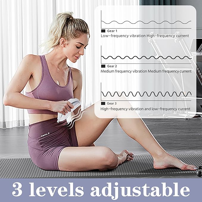 Electric Fascia Knife Scraper Gua Sha Tool, 4 Modes - Red Model + Purple + Blue + Heating + Micro + Vibration - 3-Level Adjustment - USB Charging, Muscle Relaxation Tool, Fascia Massager, Gift