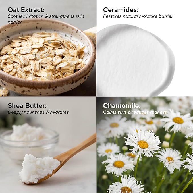 DRMTLGY Barrier Repair Facial Mask - Hydrating Skin Care Face Mask with Hyaluronic Acid, Peptides & Ceramides - Overnight Face Mask