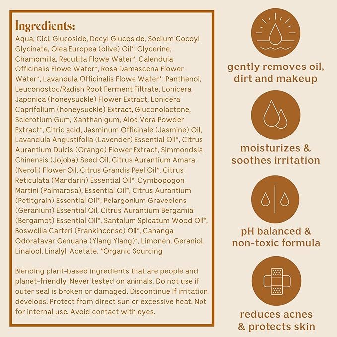 Solluna by Kimberly Snyder Feel Good Cleanser — Anti-Aging, Hydrating & Soothing pH Balanced Facial Cleanser — Gentle Moisturizing Natural Oils & Plant Botanicals (4oz) Cruelty-Free Vegan & Non-GMO