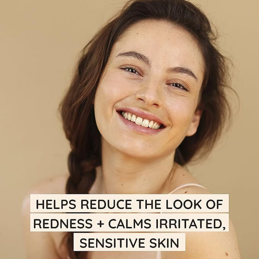 Aveeno Calm + Restore Redness Relief Foaming Cleanser, Daily Facial Cleanser With Calming Feverfew to Help Reduce the Appearance of Redness, Hypoallergenic & Fragrance-Free, 6 fl. oz