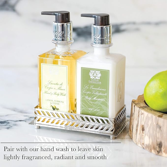 Antica Farmacista Body Moisturizer - Moisturizing Scented Lotion - Premium Body Moisturizer - Luxury Gift for Women & Men - Hand & Skin Hydration - Lemon, Verbena and Cedar, 10 Fl Oz