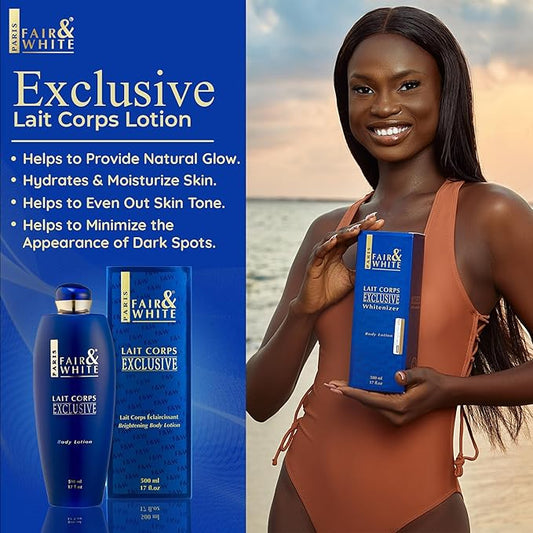 FAIR & WHITE Lait Corps Exclusive Body Lotion - 17 Fl oz / 500 ml