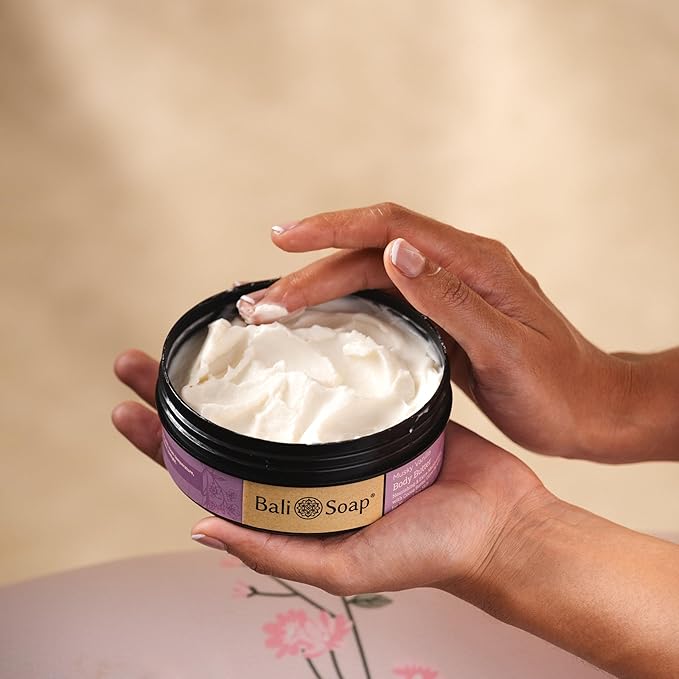 Bali Soap - Musky Vanilla & Creamy Chocolate - Mix Set of 2 - Nourishing and Extra Moisturizing Body Butter For Dry Skin - Enriched with Cocoa Butter, Olive Oil, Aloe Vera and Vitamin E - 7 oz each