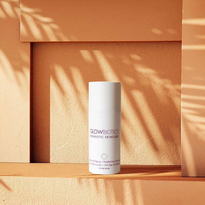 Glowbiotics Retinol Anti-Aging + Brightening Treatment: Reduces Fine Lines, Wrinkles & Sun Damage, Firms, Tightens, and Brightens Skin with Niacinamide & Bakuchiol, 1 Fl Oz