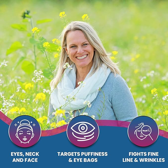 Instant Eye Cream for Dark Circles and Puffiness, Eye Bags & Anti Wrinkle Eye Cream - Plant-Based Serum with Fast-Acting Ingredients - Tightens and Sculpts Skin - Made in USA - 0.5 fl oz