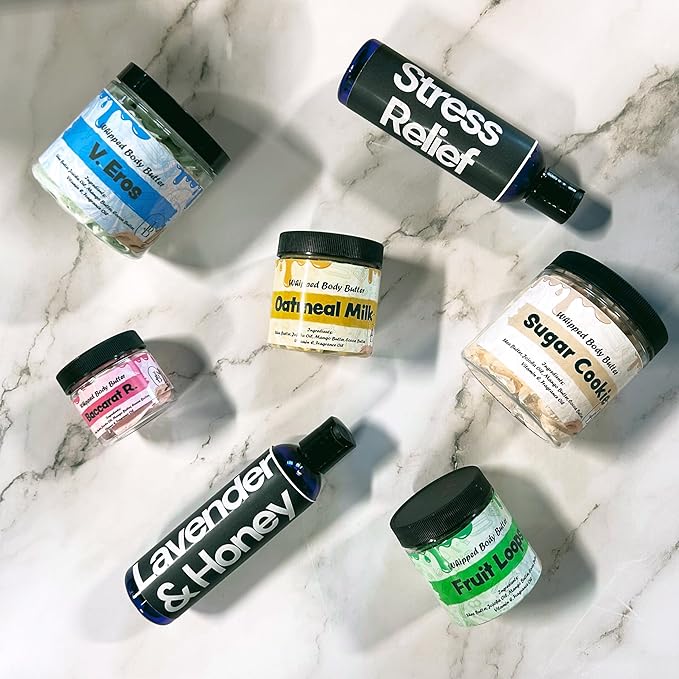 Birthday Cake Whipped Body Butter 8oz. With Shea Butter Mango Butter Cocoa Butter Creamy Natural Smooth Long-lasting Intense Moisturizer