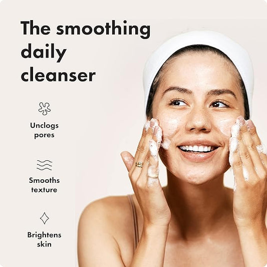 Hero Cosmetics Clear Collective Exfoliating Jelly Cleanser - Gentle Daily Foam Facial Cleanser, Removes Oil and Dead Skin, Fragrance and Paraben Free (5.07 fl oz)