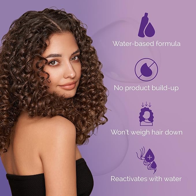 Original Curl Keeper Anti-Frizz Curl Defining Hair Styler (8 Oz) - Lightweight Curl Definer Liquid Gel for All Weather Conditions - Wavy & Curly Hair Products for Women (Cream Alternative)