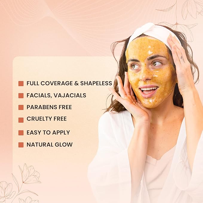 BRÜUN Jelly Mask Jar 24k Gold Mandelic AC AHA Peel-Off Face Care Rubber Mask | 23 fl oz Skin Care Moisturizing Gel Mask Jar Spa Set