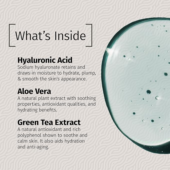 Reviva Labs Hyaluronic Acid Serum for Face and Neck - Moisturizing, Nourishing, and Hydrating Serum Acido Hialuronico - Face Serum for Women, 1 Fl Oz