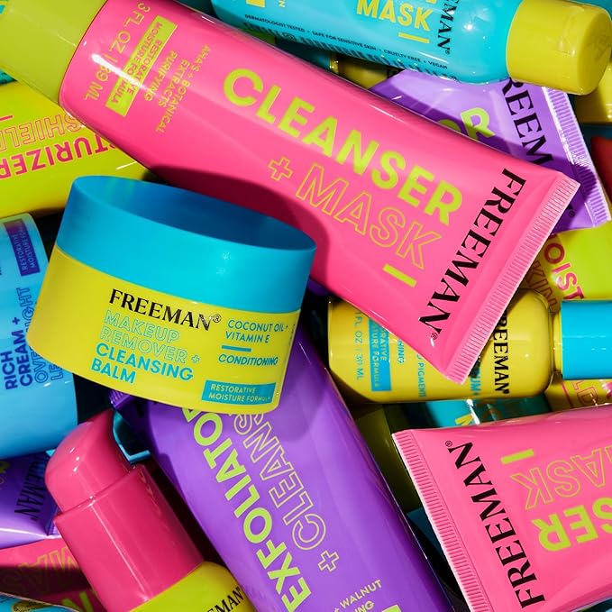 Freeman Restorative Moisturizing & Repairing Rich Cream + Overnight Leave-On Treatment, For Dull & Tired Skin, Infused With Magnesium & Hyaluronic Acid To Hydrate, 1.7 fl.oz./ 50 mL Jar (Pack of 2)