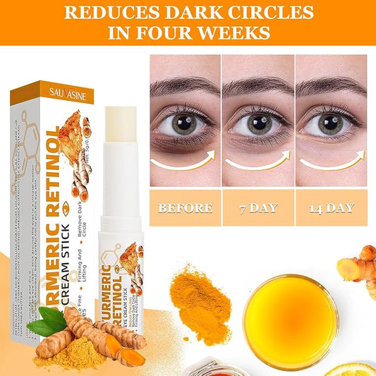 2PCS Eye Bags,Eye Balm Stick Wrinkles,Hydrating for Dark Circle,For Puffiness and Bags Reduces Fine Lines