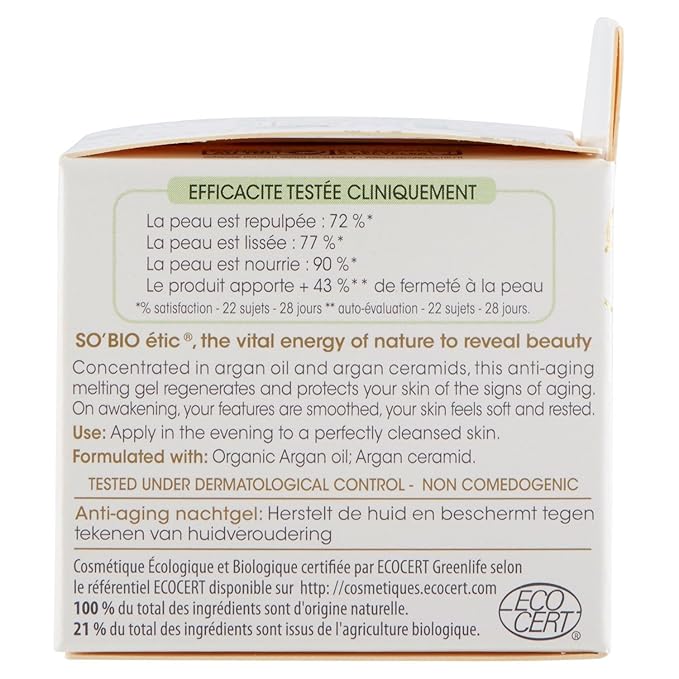 SO’BiO etic Argan Anti-Age Night Gel SoBio 40ml