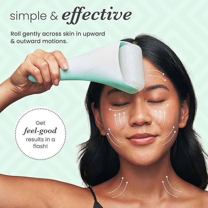 Sdara Ice Roller in Mint Color with White Roller Head