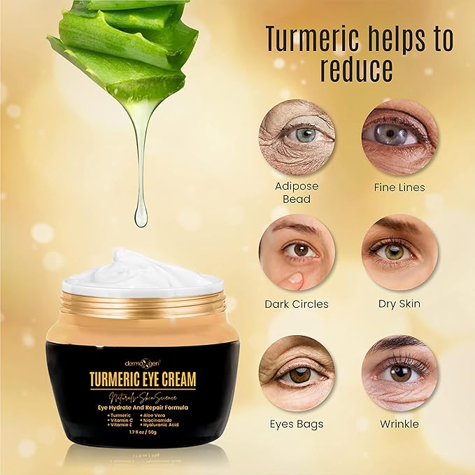 Instant Eyelift & Hydrating Eye Cream Set – Lightweight Formula with Vitamin C & Turmeric for a Refreshed Under-Eye Look