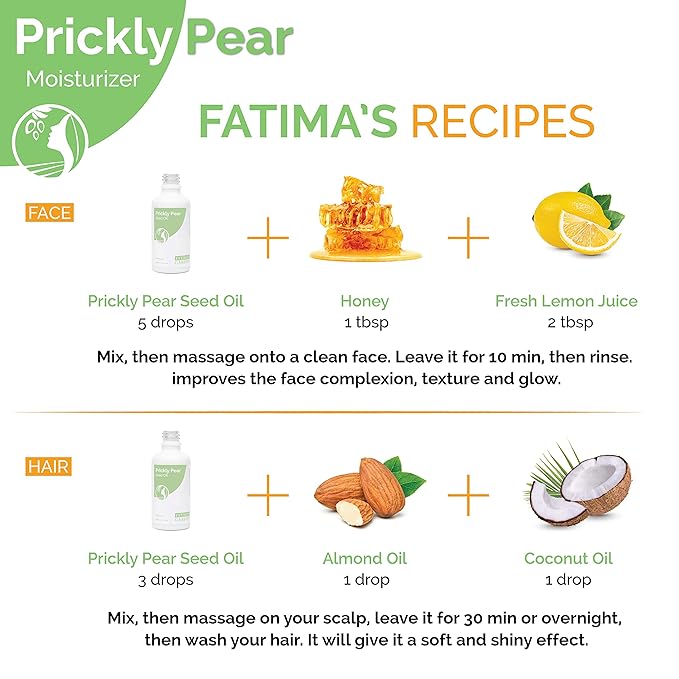 Fatima's Garden Prickly Pear Seed Oil - Organic Anti-Aging Serum, 15ml