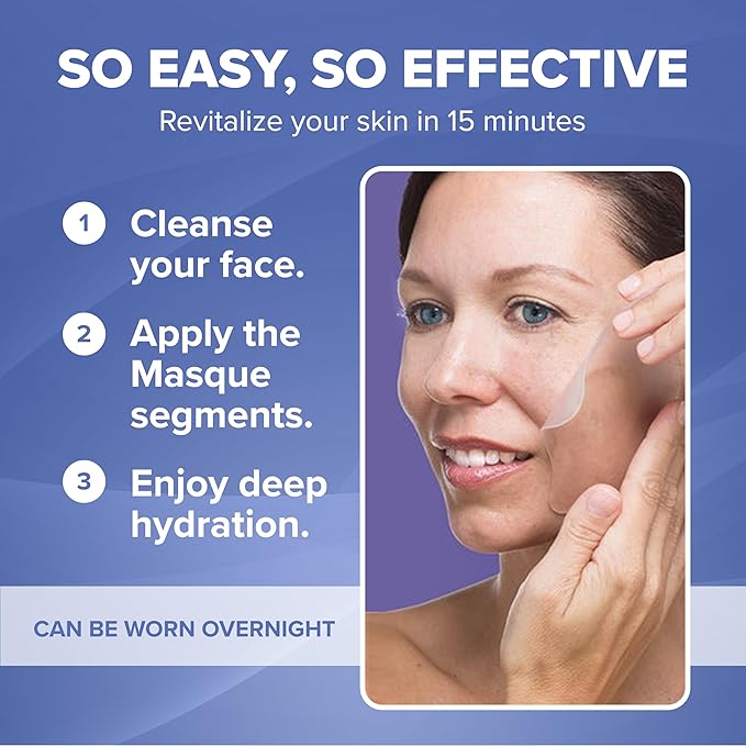 BIO-luminance Silicone Hydrotherapy Masque – Skin Care Face Mask with Advanced Silicone Gel Technology to Help Tighten Fine Lines & Wrinkles - Hydrating Facial Mask Reusable Up to 28 Times