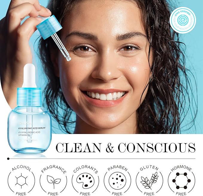 ZealSea Salicylic Acid Toner and Hyaluronic Acid Serum Bundle