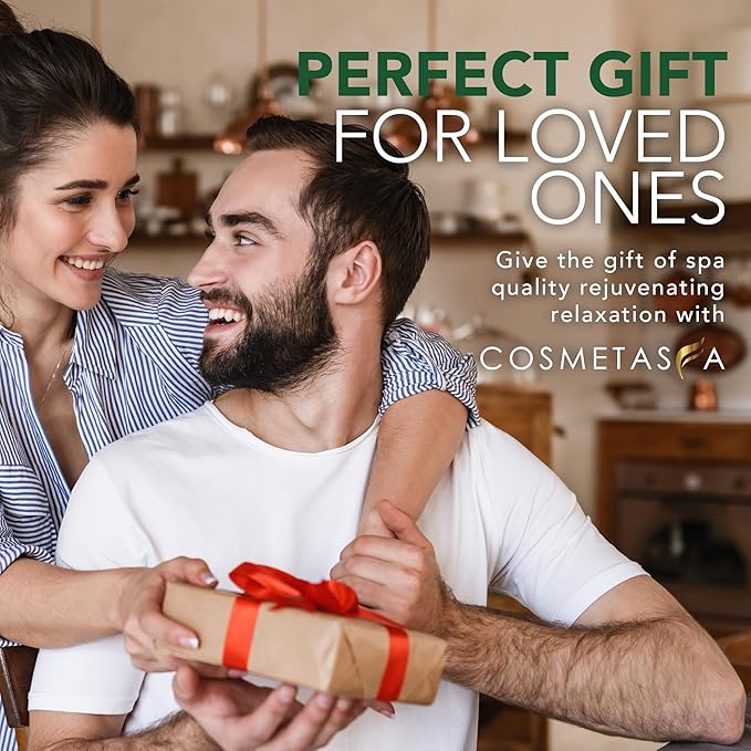 Cosmetasa Sore Muscle Massage Oil with Massage Hot Stones - Soothes Muscle and Joint with Arnica Extract, Peppermint, Chamomile, and Lavender Oil