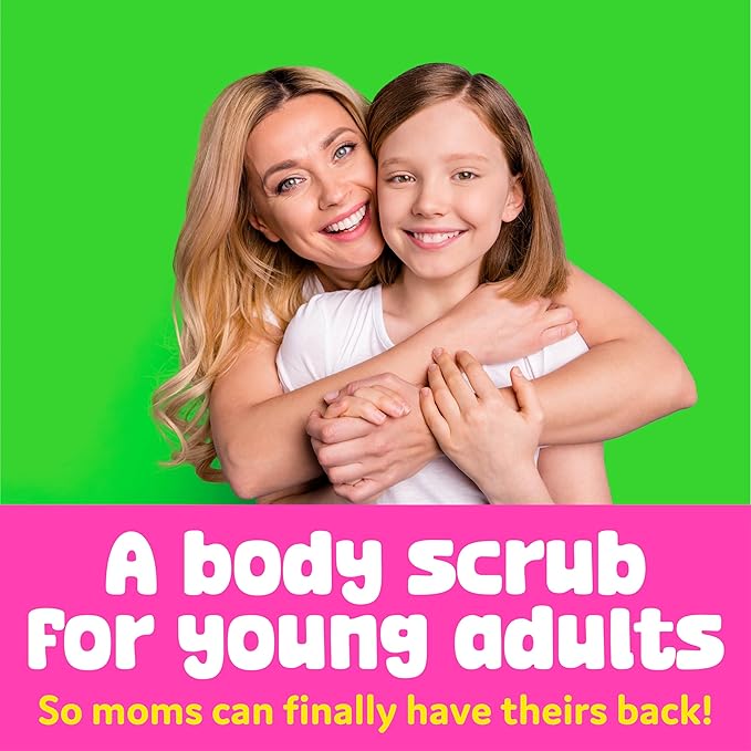 BeYOUtiful Coconut Lime Body Sugar Scrub for Kids & Teens - Gentle Exfoliating Scrub with Shea, Sweet Almond Oil & Vitamin E, Cruelty-Free, 16 oz