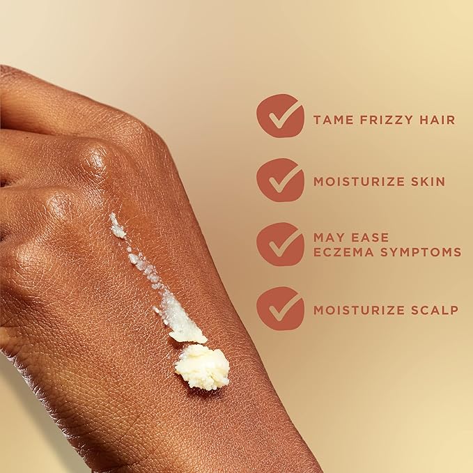 Whipped Shea Butter | Unrefined Shea Butter from Ghana, Coconut and Almond Oil (Fragrance Free Souffle, 8 oz)