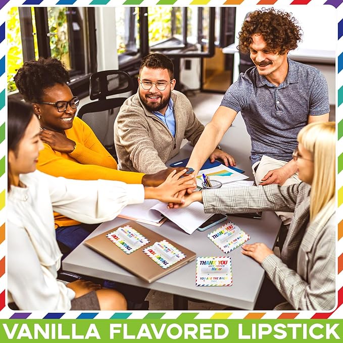 30 Pack Teacher Appreciation Gifts Bulk Lip Balms Employee Staff Team Thank You Gifts Nurse Volunteers Pastor Appreciation Presents for Women Men Coworkers You're the Balm(Colorful)