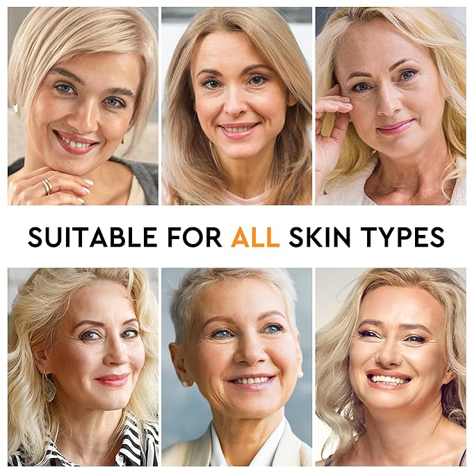 30 Pairs Eye Mask Skin care for Dark Circles, Puffy Eyes, Under eye Bags,Wrinkles&Super Vitamin C Serum For Women Over 70