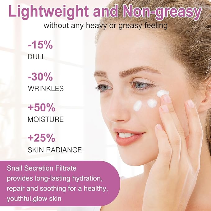 Gifts for Women,Skin Care Set,Anti-aging Moisturizing Repair Soothing Snail Mucin Serum Hydrating Facial Skin Care Routine Kit for Dull Skin & Dry Skin,Travel Skincare Gift Set Teenage Teen Girl Gifts