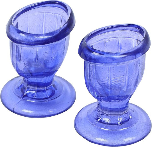 Glass Eye Wash Cup with Engineering Design to Fit Eyes for Effective Cleansing Superior, Smooth Edge,Snug Fit- with Storage Container Soothing Relief from Allergens, Irritants, Makeup, Dust, Dry Eyes