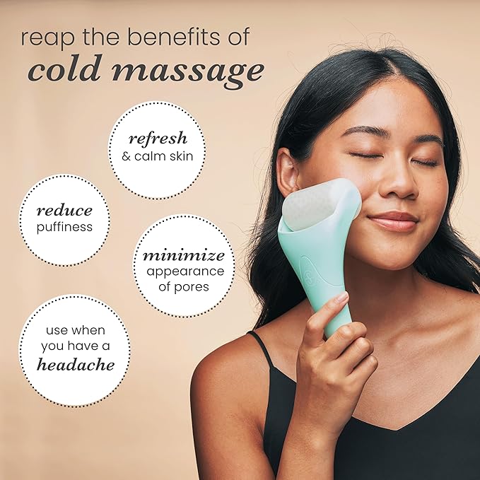 Sdara Ice Roller in Mint Color with White Roller Head