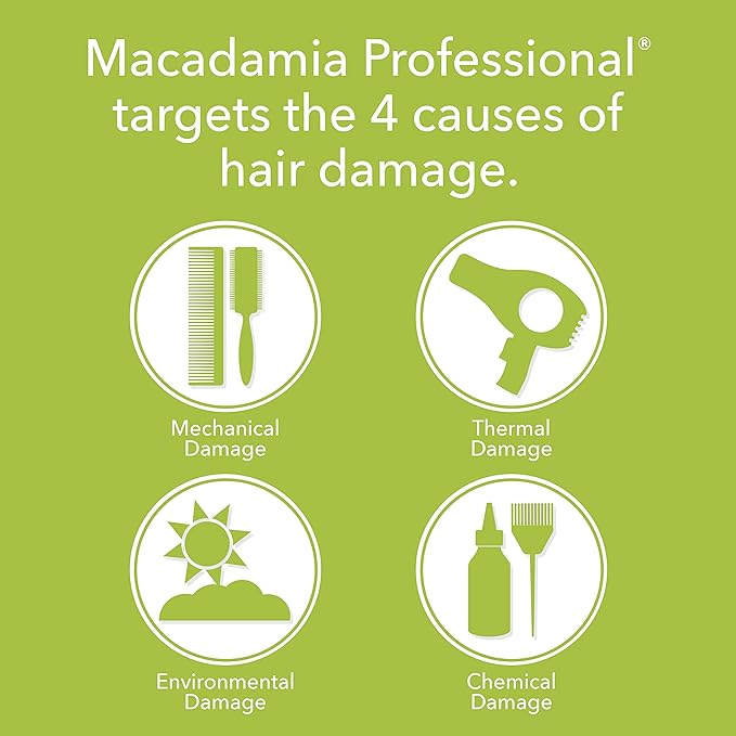 Macadamia Professional Hair Care Sulfate & Paraben Free Natural Organic Cruelty-Free Vegan Hair Products Nourishing Repair Hair Masque-Replenishes Moisture, Strengthens & Improves Elasticity-8 FL Oz