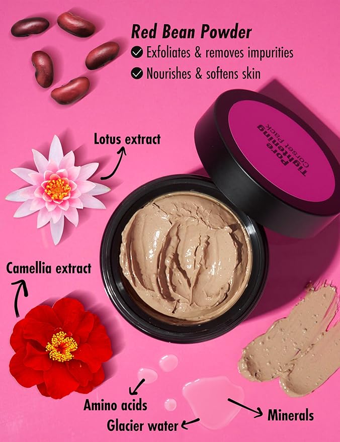 Meditime Pore Corset Pack | Sebum and Pore Minimizer Face Pack | Clay Mask for Blackheads and Pores | Korean Skincare Pore Cleaner & Nose Blackhead Remover | Deep Pore Remover Face Care (3.53 Fl Oz)