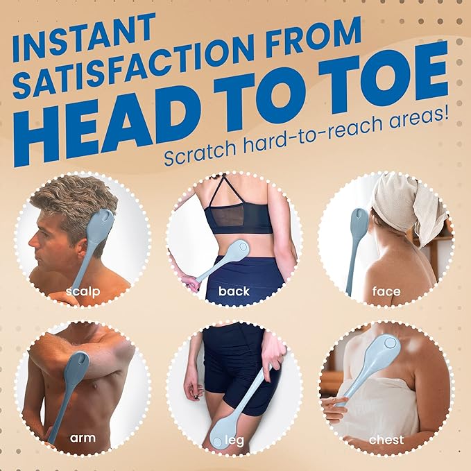 The Ultimate Back Scratcher, Scalp Massager, Back Massager & Exfoliator Large Scratch Surface, Gifts for Men Women, Itch Reliever - an All Body Scratcher Gives a Deep Soothing Scratch