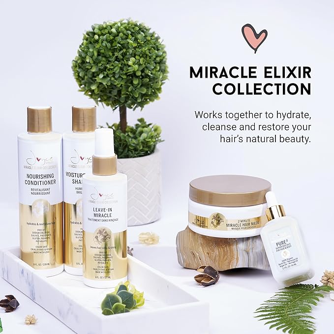 Joyce Giraud 2 Minute Miracle Hair Mask, Deep Hydration, Restores Shine & Manageability, Color Safe, 8 Oz