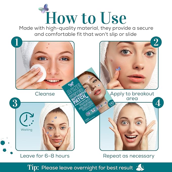 My Beauty Spot Pimple Patches Cute Acne Patches for Face (140 Patches) with Hydrocolloid, Tea Tree Extra & Salicylic Acid, Colorful Fun Designs – Pimple Patches for Face Acne Spot Treatment
