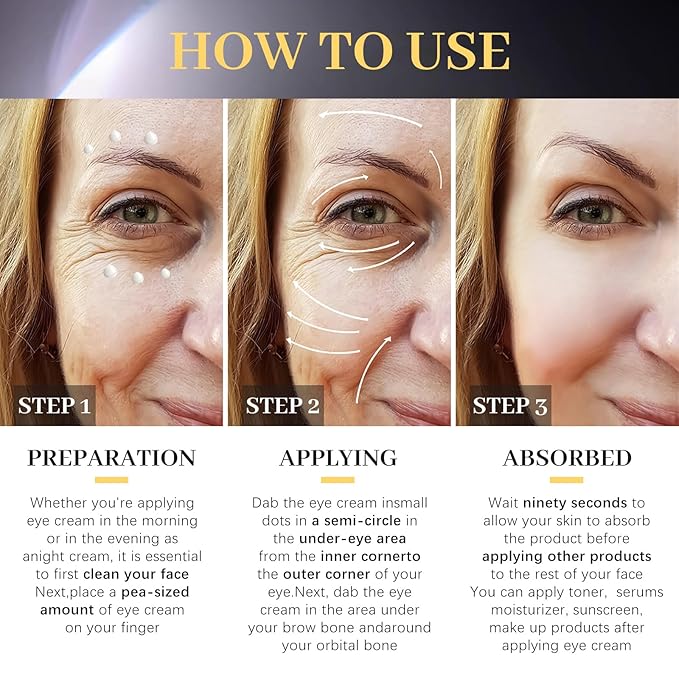 TLM Instant Face Tightener-fast-acting eye firming cream, used to reduce eye puffiness, dark circles and tighten the delicate skin under the eyes(1PCS)