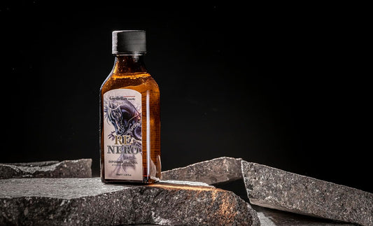 The Goodfellas' smile Alcohol-Free Soothing Aftershave Splash/Tonic, Made in Italy, 100 ml, 3.38 oz (NERO/Patchouly & Cedarwood)