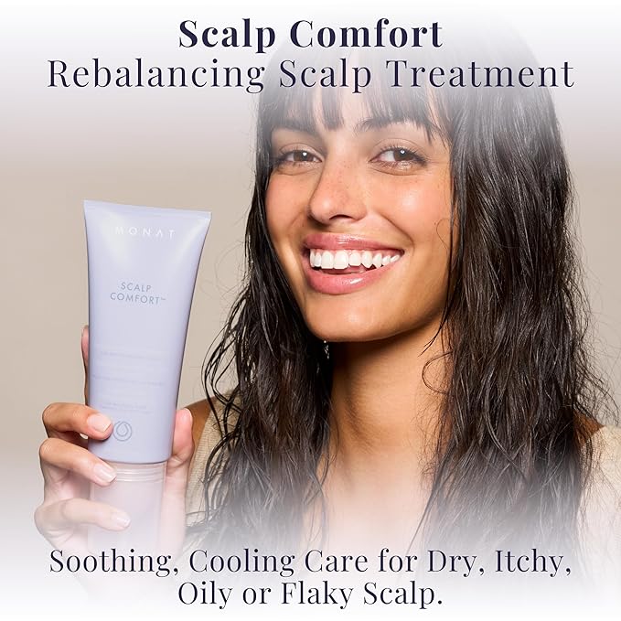 MONAT Scalp Comfort™️ Rebalancing Scalp Treatment - Cooling, Exfoliating Treatment for Dry, Oily, or Sensitive Scalp | Soothes Discomfort, Restores Balance, and Calms Damaged Scalp - 178 ml / 6 fl oz