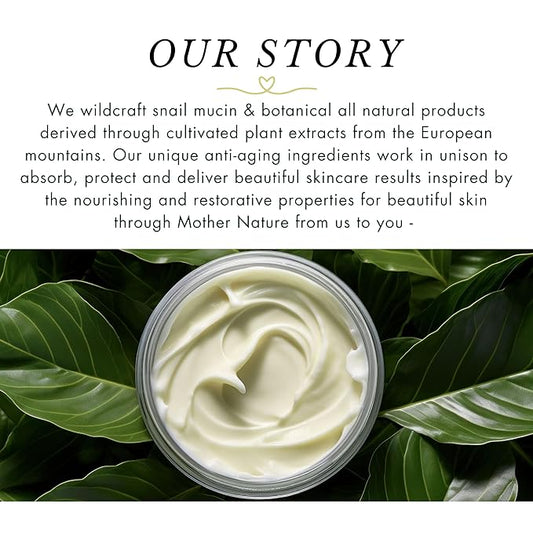 Snail script snail mucin mask, Korean snail face mask mucin snail serum therapy clay based wildcraft botanical anti aging snail mucin face mask, collagen repair, pore cleansing exfoliate clay mask