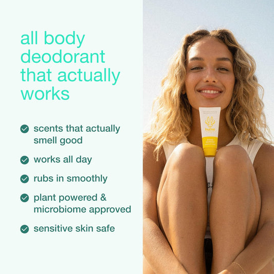 Hume Supernatural Invisible Whole Body Deo Balm - Full Body Protection - Aluminum Free, No Baking Soda - Anti-Chafing Odor Control - Clinically Tested on Sensitive Skin (Coconut Coast, 1-Pack)
