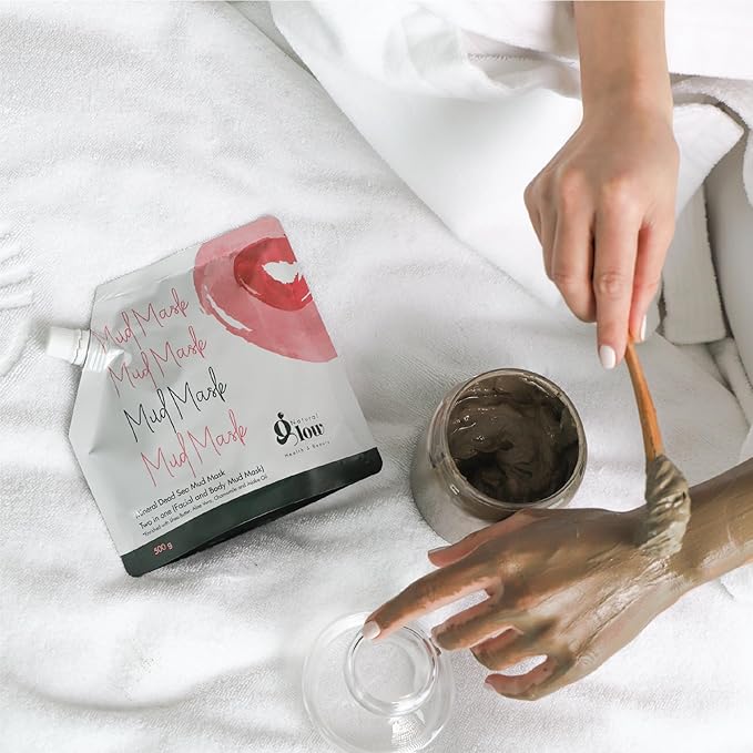 Natural Glow Health & Beauty Pure Dead Sea Facial Mud Mask for Face and Body (500g) | Removes Dead Skin, Dirt & Toxins | Reduces Pores | For Men and Women