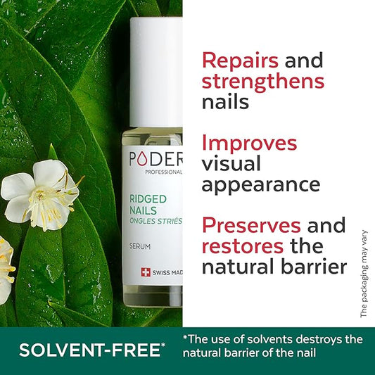 PODERM – 100% NATURAL NAIL REPAIR - Revitalizes Damaged and Split Nails with Hydrating & Exfoliating Formula – Effective Nail care : Also Acts as a Nail Strengthener for Damaged Nails – Swiss Made