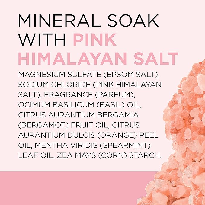 Dr Teal's Epsom Salt Magnesium Soak, Restore & Replenish with Pink Himalayan Salt, 3 lbs